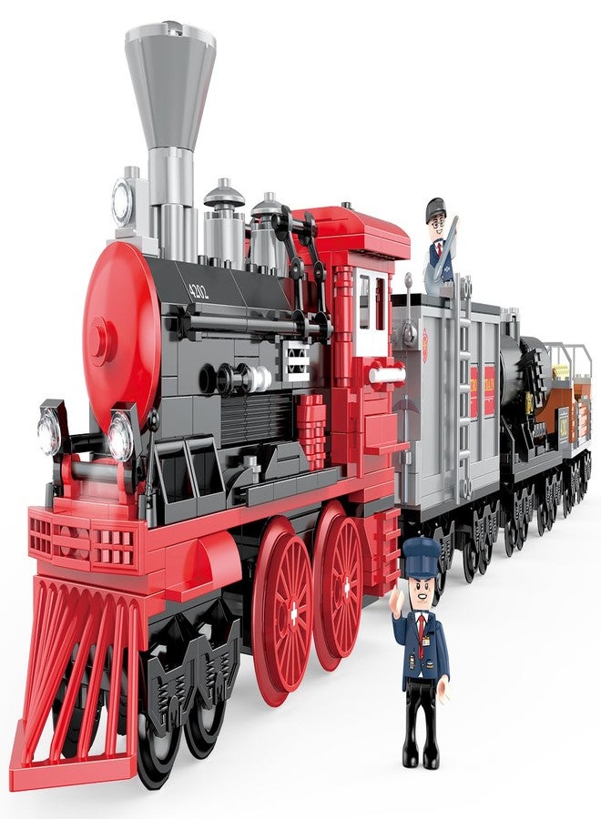 Magicwand® DIY Steam Train Building Blocks for Kids【623 Pcs】【Multi-Colored】【Pack of 1】 - Image 1